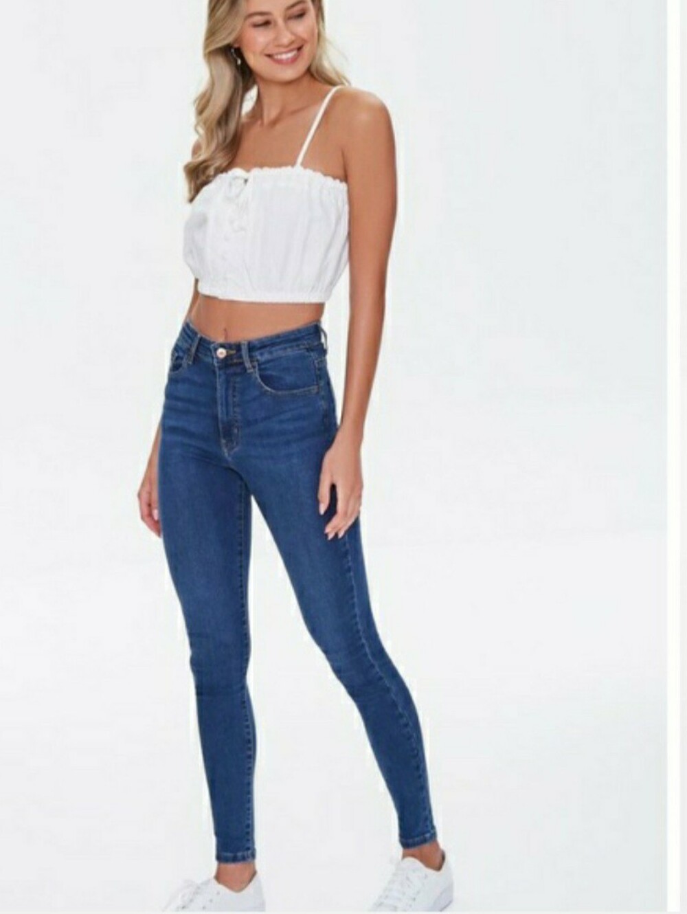FOREVER 21 MID RISE SKINNY JEANS Size 30 NWT